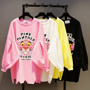New Spring Autumn Batwing Long Sleeve Women Sweatshirts O Neck Hole Cartoon Students Tops Medium-long Female Cotton Hoodies
New Spring Autumn Batwing Long Sleeve Women Sweatshirts O Neck Hole Cartoon Students Tops Medium-long Female Cotton Hoodies