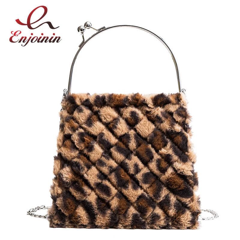 Faux Fur Leopard Rhombic Design Fashion Women's Chain Bag Handbag Casual Shoulder Bag Crossbody Mini Messenger Bag Female Flap
Faux Fur Leopard Rhombic Design Fashion Women's Chain Bag Handbag Casual Shoulder Bag Crossbody Mini Messenger Bag Female Flap