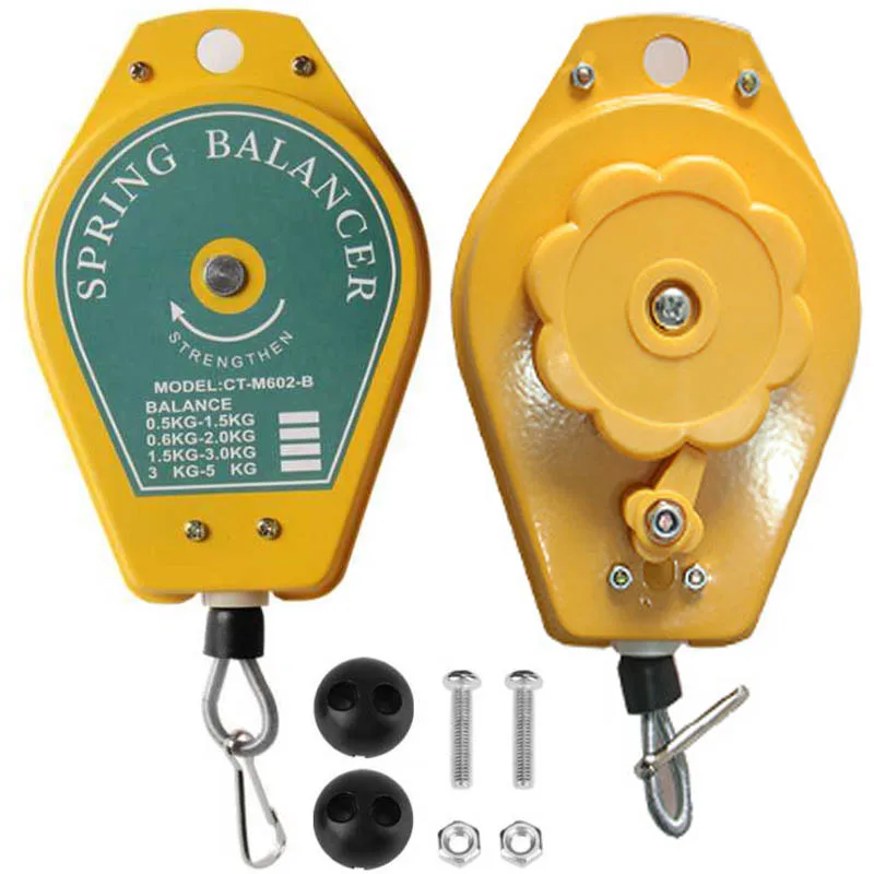 Retractable Spring Balancer Tool Fixture Hanging with Fittings Accessory Holder Ergonomic Hanging Retractable 0.3-1.5kg Hanging
Retractable Spring Balancer Tool Fixture Hanging with Fittings Accessory Holder Ergonomic Hanging Retractable 0.3-1.5kg Hanging
