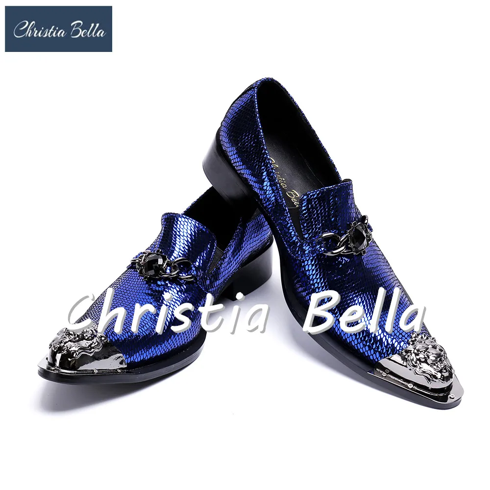 Christia Bella Fashion Italian Designer Blue Men Dress Shoes Bling Bling Wedding Shoes Men Flats Business Formal Shoes for Men
Christia Bella Fashion Italian Designer Blue Men Dress Shoes Bling Bling Wedding Shoes Men Flats Business Formal Shoes for Men