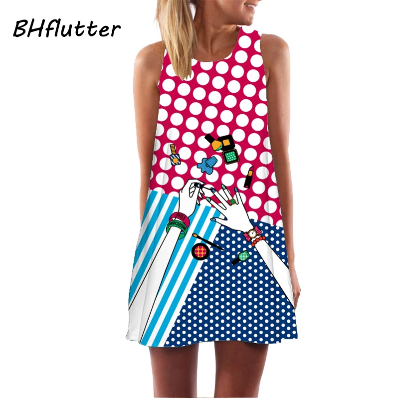 BHflutter Mini Dress Women Floral Print Summer Dress 2018 New Arrival Boho Style Bohemian Dress Sleeveless Tank Beach Dresses
BHflutter Mini Dress Women Floral Print Summer Dress 2018 New Arrival Boho Style Bohemian Dress Sleeveless Tank Beach Dresses