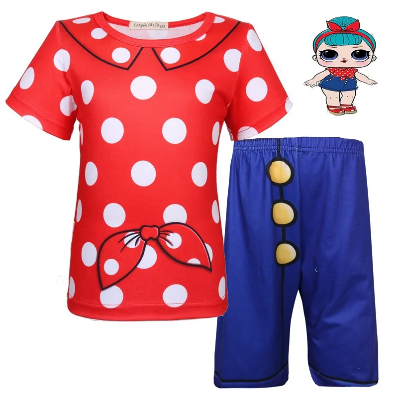 Girls fashion home clothes T shirt shorts nightgown cute cartoon pattern girl doll cosplay performance clothes pajamas
Girls fashion home clothes T shirt shorts nightgown cute cartoon pattern girl doll cosplay performance clothes pajamas
