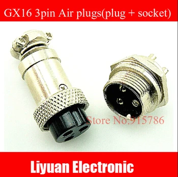 5pair GX16-3GX16 3Pin With Flange Male & Female 16mm Wire Panel Connector M16 (plug + socket)Socket Plug
5pair GX16-3GX16 3Pin With Flange Male & Female 16mm Wire Panel Connector M16 (plug + socket)Socket Plug