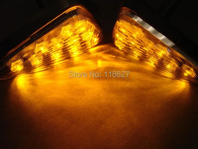 10 мм прозрачный евро светодиодный утапливаемый поворотный сигнал для 2001-2006 Honda CBR