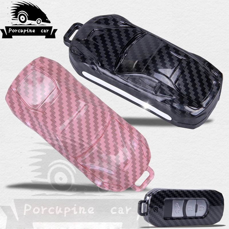 Carbon fiber texture Car key Case suitable for Mazda 3 6 2014 car-styling cx-3 cx3 cx5 cx-5 m3 m6 key cover case Mini car model
Carbon fiber texture Car key Case suitable for Mazda 3 6 2014 car-styling cx-3 cx3 cx5 cx-5 m3 m6 key cover case Mini car model