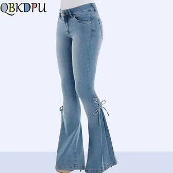 Sexy Stretching High Waist Flare Women Jeans Fashion Bell Bottom Blue Skinny Denim Autumn Jeans Retro Lacing Women Pant Trousers
Sexy Stretching High Waist Flare Women Jeans Fashion Bell Bottom Blue Skinny Denim Autumn Jeans Retro Lacing Women Pant Trousers