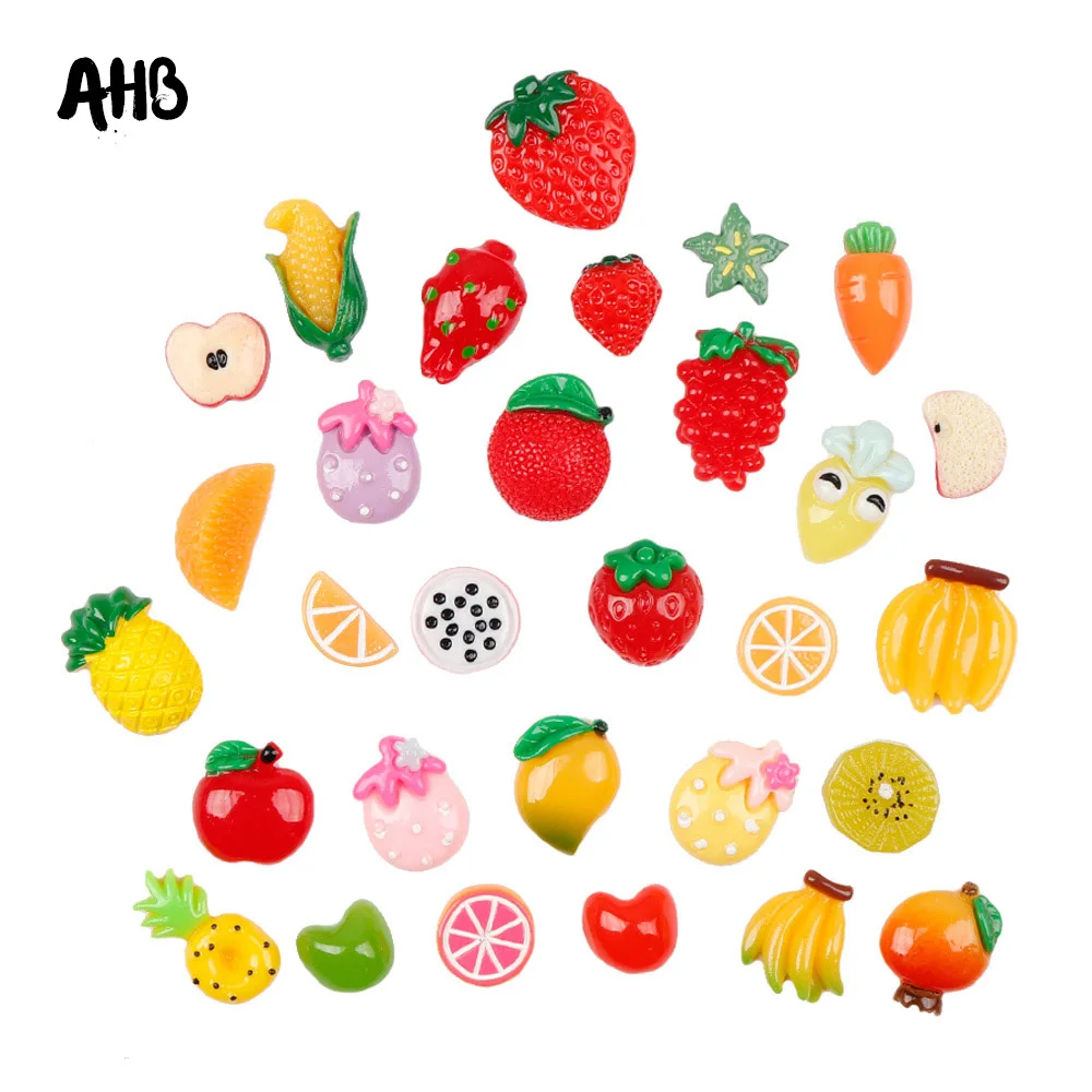 AHB 30pcs/set Flat Back Resin Mixed Random Candy Fruits Resins DIY Flat Back Resins for Hair bow Embellishment Accessories
AHB 30pcs/set Flat Back Resin Mixed Random Candy Fruits Resins DIY Flat Back Resins for Hair bow Embellishment Accessories