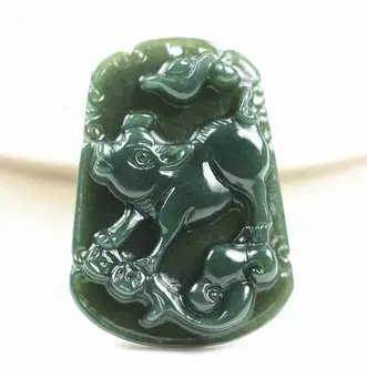 Koraba Fine Jewelry Hand Carved Natural Green Jade Pig Jade Gift Pendant Necklace Free Shipping
Koraba Fine Jewelry Hand Carved Natural Green Jade Pig Jade Gift Pendant Necklace Free Shipping