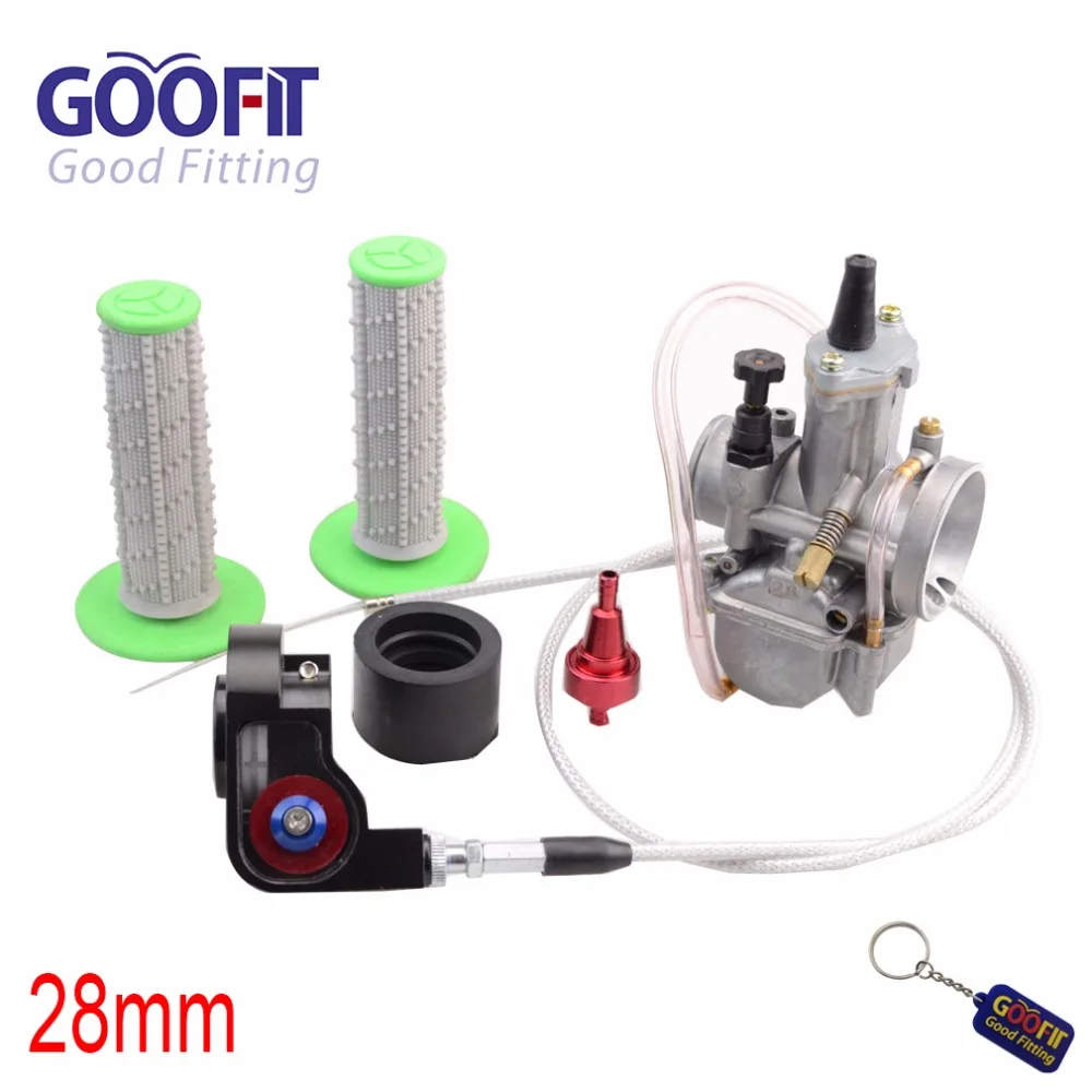 GOOFIT 28mm Visible Carburetor Twister Cable Handles Tuning Power Jet Acceleration Pump Case for 125cc - 150cc ATV Group-145
GOOFIT 28mm Visible Carburetor Twister Cable Handles Tuning Power Jet Acceleration Pump Case for 125cc - 150cc ATV Group-145