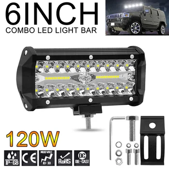 12000LM 7 Inch 120W Led Work Light Bar 6000K White Waterproof Fit for Off-Road Suv Boat 4X4 Jeep JK 4Wd Truck 12V-24V
12000LM 7 Inch 120W Led Work Light Bar 6000K White Waterproof Fit for Off-Road Suv Boat 4X4 Jeep JK 4Wd Truck 12V-24V