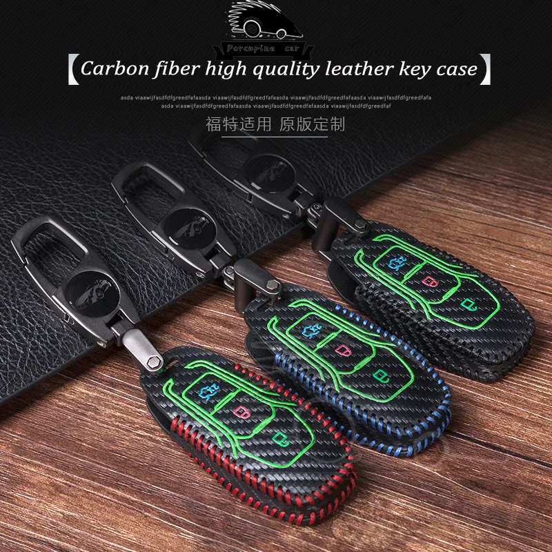 Carbon fiber Noctilucent Leather Car Key Remote Cover Case Cover for Ford Focus 3 4 MK3 MK4 Mondeo Ecosport Kuga Fiesta Focus ST
Carbon fiber Noctilucent Leather Car Key Remote Cover Case Cover for Ford Focus 3 4 MK3 MK4 Mondeo Ecosport Kuga Fiesta Focus ST