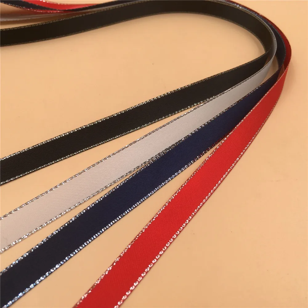 5/8" 16mm X 100yards Silver Lurex Edge Satin Ribbon double sided wedding decoration candy cake wrapping craft scrapbook
5/8" 16mm X 100yards Silver Lurex Edge Satin Ribbon double sided wedding decoration candy cake wrapping craft scrapbook