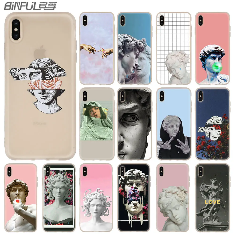 Art David Statue flower Phone Case for iphone XS 11 Pro Max XR X 10 Cover Phone Cases for iphone 7 8 plus 6s 5 4s
Art David Statue flower Phone Case for iphone XS 11 Pro Max XR X 10 Cover Phone Cases for iphone 7 8 plus 6s 5 4s