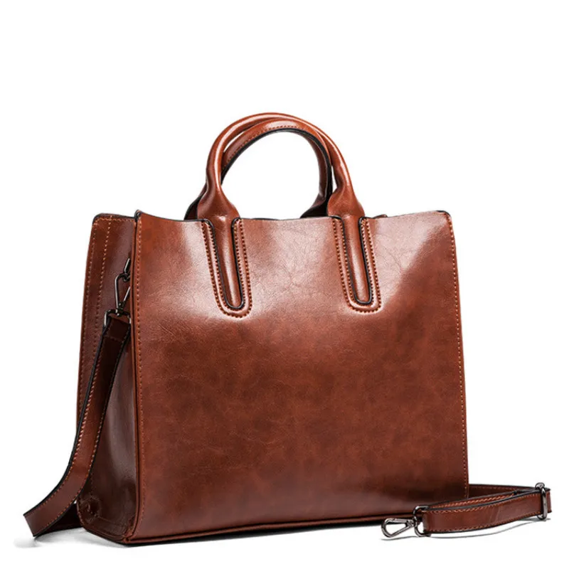Famous Brand Fashion Women Leather Handbag 100% Leather Casual Tote Bags Female Big Shoulder Bags for Women 2019
Famous Brand Fashion Women Leather Handbag 100% Leather Casual Tote Bags Female Big Shoulder Bags for Women 2019