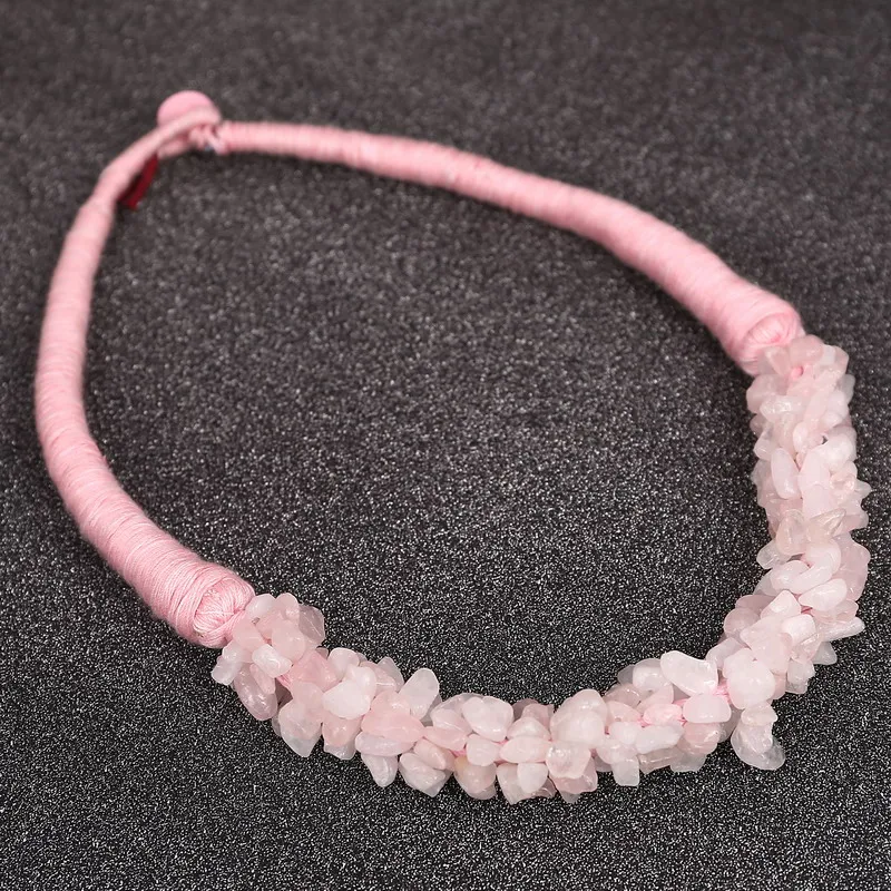 Cheap Price Pink Natural Stone Necklaces & Pendants Big Statement Choker Necklace Rope Chains Jewelry Collier Femme
Cheap Price Pink Natural Stone Necklaces & Pendants Big Statement Choker Necklace Rope Chains Jewelry Collier Femme