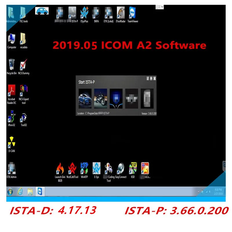 2019 ICOM A2 b c Software in 500GB HDD Native Software FOR ICOM ISTA/D (4.17.13) & ISTA/P(3.66.0.200)
2019 ICOM A2 b c Software in 500GB HDD Native Software FOR ICOM ISTA/D (4.17.13) & ISTA/P(3.66.0.200)
