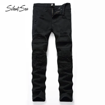 Silentsea New Fashion Mens Black Skinny Jeans Pants Simple men Denim Joggers pants Brand Designer Men High Quality Trousers
Silentsea New Fashion Mens Black Skinny Jeans Pants Simple men Denim Joggers pants Brand Designer Men High Quality Trousers