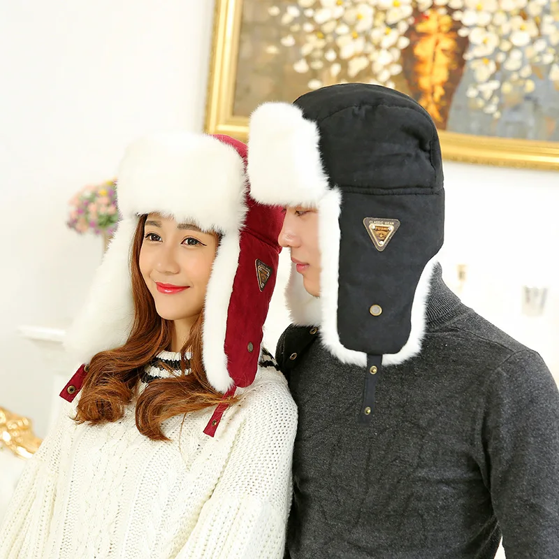 Newly Thickening Winter Earflap Hat Lei Feng Cap Cold Winter Wind Hat With Letters Bomber Hat Outdoor Winter Russian Bomber
Newly Thickening Winter Earflap Hat Lei Feng Cap Cold Winter Wind Hat With Letters Bomber Hat Outdoor Winter Russian Bomber