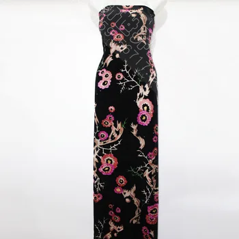 Autumn/winter fashion young mother with medium yards dress custom silk velvet cloth fabric full mulberry
Autumn/winter fashion young mother with medium yards dress custom silk velvet cloth fabric full mulberry