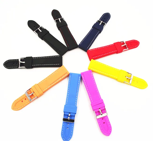 1PCS 18MM 20MM 22MM 24MM rubber band Watch band watch strap 9 colors men and women watch straps rubber straps watch parts-T2350
1PCS 18MM 20MM 22MM 24MM rubber band Watch band watch strap 9 colors men and women watch straps rubber straps watch parts-T2350