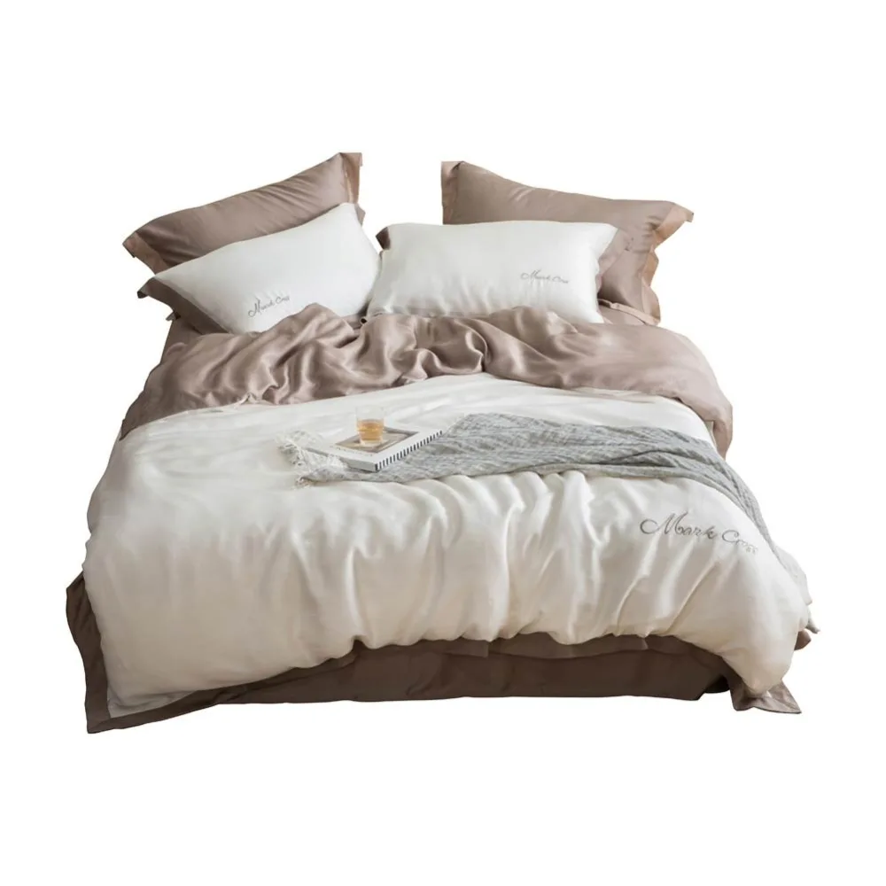 2019 Cream Solid Scandinavian Artificial Silk Bedlinens Embroidery Bedding Set Queen King Size Duvet Cover Set Pillowcases
2019 Cream Solid Scandinavian Artificial Silk Bedlinens Embroidery Bedding Set Queen King Size Duvet Cover Set Pillowcases