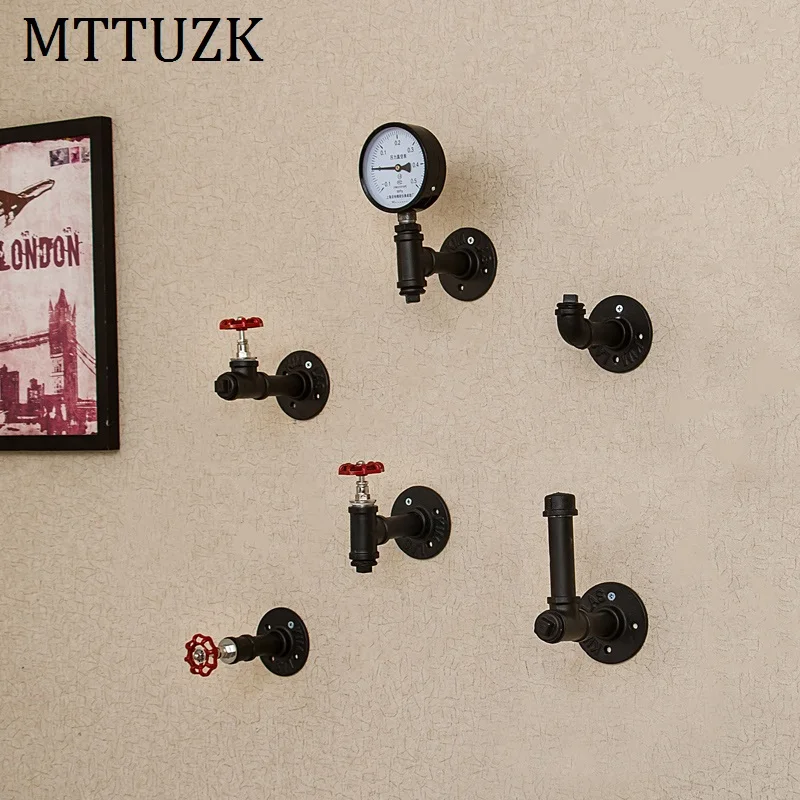 MTTUZK Black Iron Pipe Robe hooks Clothes hooks Kitchen hooks living room wall hanging Bar decoration robe rack MT1905
MTTUZK Black Iron Pipe Robe hooks Clothes hooks Kitchen hooks living room wall hanging Bar decoration robe rack MT1905