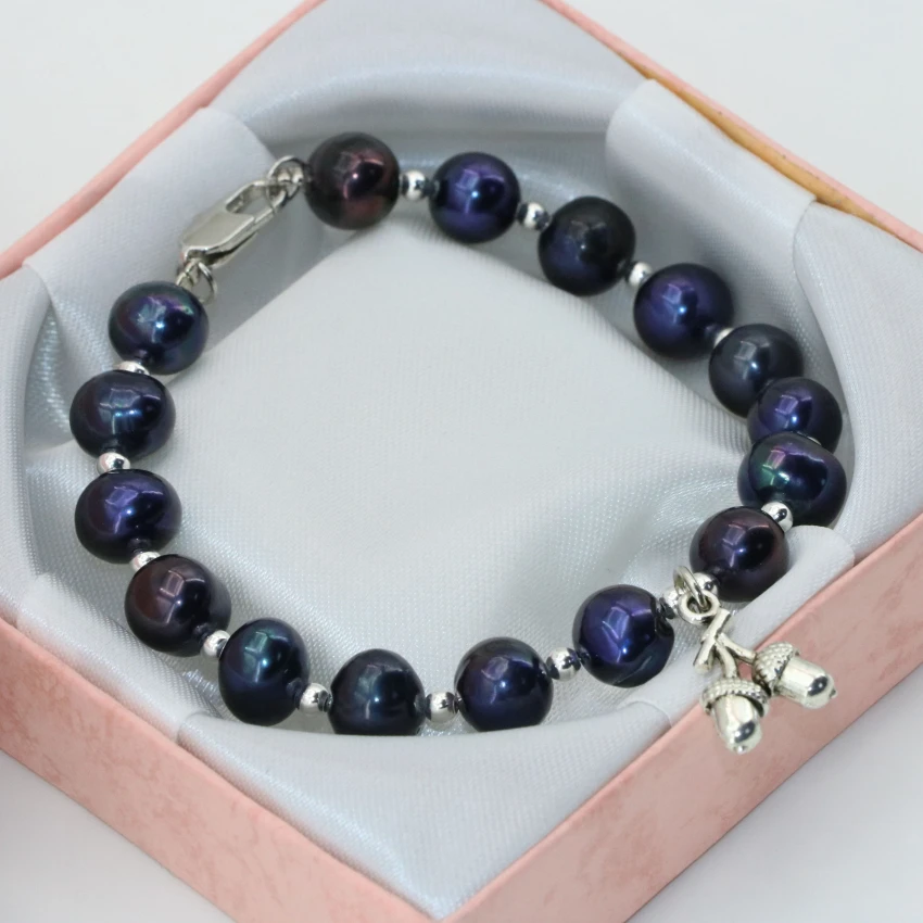 Factory outlet natural black freshwater cultured pearl 8-9mm round beads unique clasp bracelets elegant jewelry 7.5inch B2750
Factory outlet natural black freshwater cultured pearl 8-9mm round beads unique clasp bracelets elegant jewelry 7.5inch B2750