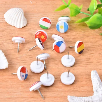 16pcs Map Tacks Pins National Flag Glue Push Pins Office Notice Board Thumb Tack Mix Color Decoration School Supplies
16pcs Map Tacks Pins National Flag Glue Push Pins Office Notice Board Thumb Tack Mix Color Decoration School Supplies
