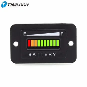 10 Segment LED 12V 24V 36V 48V 72V Battery Indicator Meter Gauge Coulombmeter for Golf Cart,Yacht,RV,Motorcycle,Forklift Etc.
10 Segment LED 12V 24V 36V 48V 72V Battery Indicator Meter Gauge Coulombmeter for Golf Cart,Yacht,RV,Motorcycle,Forklift Etc.