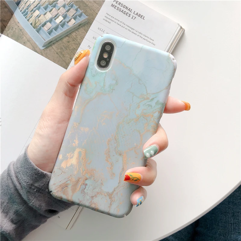 Blue gold Marble Case for iphone 6 6s 7 8 Plus Matte Hard plastic case for iphone X XS Max XR phone case back cover
Blue gold Marble Case for iphone 6 6s 7 8 Plus Matte Hard plastic case for iphone X XS Max XR phone case back cover