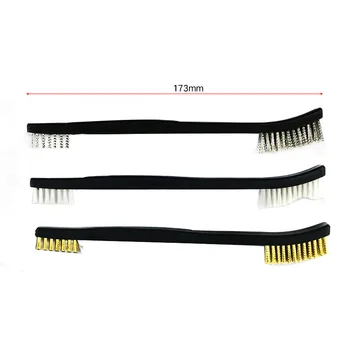 7-inch multi-specification plastic handle steel wire brush Double head brush, copper, nylon brush Cleaning tools
7-inch multi-specification plastic handle steel wire brush Double head brush, copper, nylon brush Cleaning tools