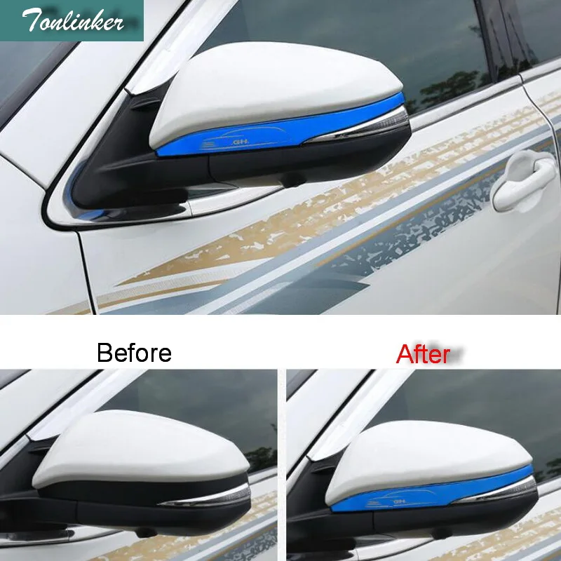Tonlinker 2 PCS DIY Car styling NEW ABS chrome Reversing mirror scuff trim Stickers for TOYOTA HIGHLANDER 2015 parts accessories
Tonlinker 2 PCS DIY Car styling NEW ABS chrome Reversing mirror scuff trim Stickers for TOYOTA HIGHLANDER 2015 parts accessories