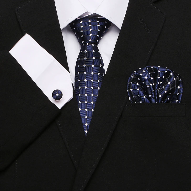 Gift for men Hanky Handkerchief Cufflinks Striped Plaid Dot Men's Silk Ties For Men Suit Ties Cravate Luxury Homme
Gift for men Hanky Handkerchief Cufflinks Striped Plaid Dot Men's Silk Ties For Men Suit Ties Cravate Luxury Homme