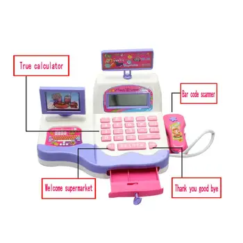 Cash Register Toy Supermarket Toy Display and Scanning Function Kid Education
Cash Register Toy Supermarket Toy Display and Scanning Function Kid Education