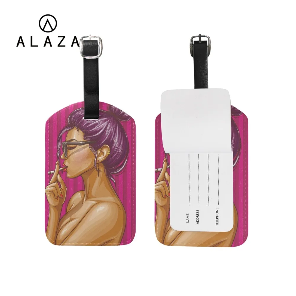 ALAZA Free Shipping Smoking Girl Sexy Prints Luggage Tag Travel Accessories For Women Name Address Holder Tag Boarding Label
ALAZA Free Shipping Smoking Girl Sexy Prints Luggage Tag Travel Accessories For Women Name Address Holder Tag Boarding Label