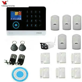 YobangSecurity Wireless Wifi Gsm Home Security Alarm System Kit with Outdoor IP Camera Wireless Siren PIR Motion Door Sensor
YobangSecurity Wireless Wifi Gsm Home Security Alarm System Kit with Outdoor IP Camera Wireless Siren PIR Motion Door Sensor