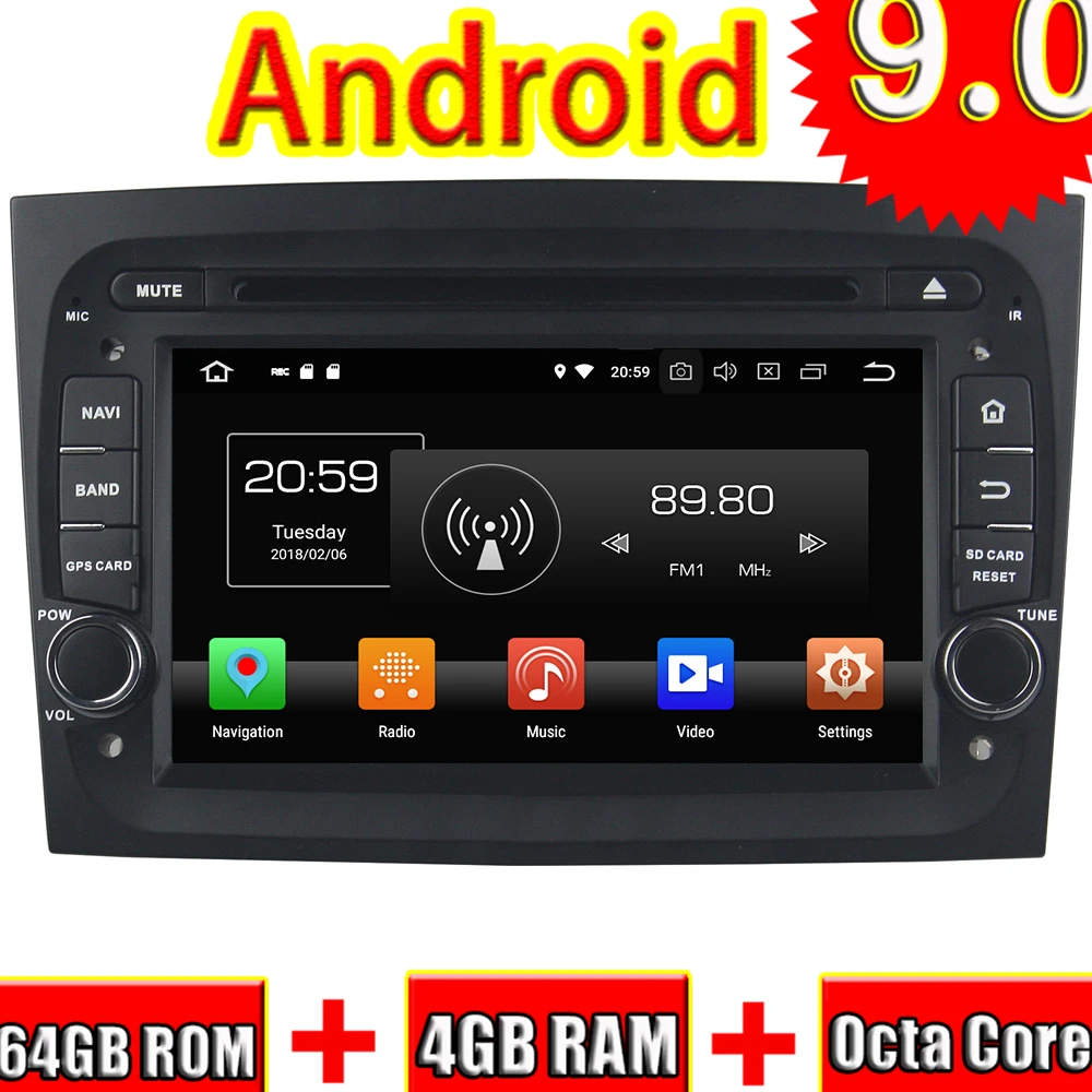 Topnavi 7'' Octa Core Android 9.0 Car DVD Player For Fiat DOBLO 2016 Autoradio GPS Navigation Audio Stereo Head Unit 2 Din Video
Topnavi 7'' Octa Core Android 9.0 Car DVD Player For Fiat DOBLO 2016 Autoradio GPS Navigation Audio Stereo Head Unit 2 Din Video