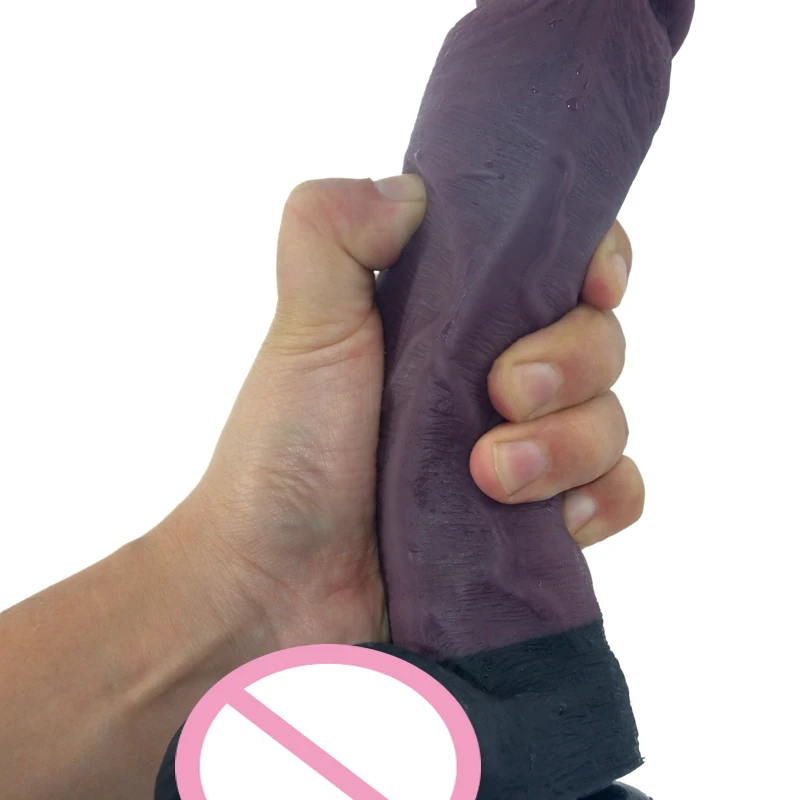 huge silicone dildo health-safe product Clear thread unique design suction cup realistic penis sex toys for woman eroticshop