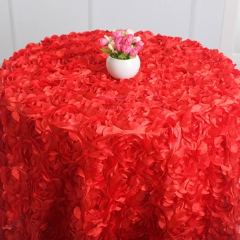 3D Rose Round Table Cloth Wedding Party Decor 3D Flowers Satin Tablecloths Cake Table Cover for Hotel Banquet Party 120/240cm
3D Rose Round Table Cloth Wedding Party Decor 3D Flowers Satin Tablecloths Cake Table Cover for Hotel Banquet Party 120/240cm