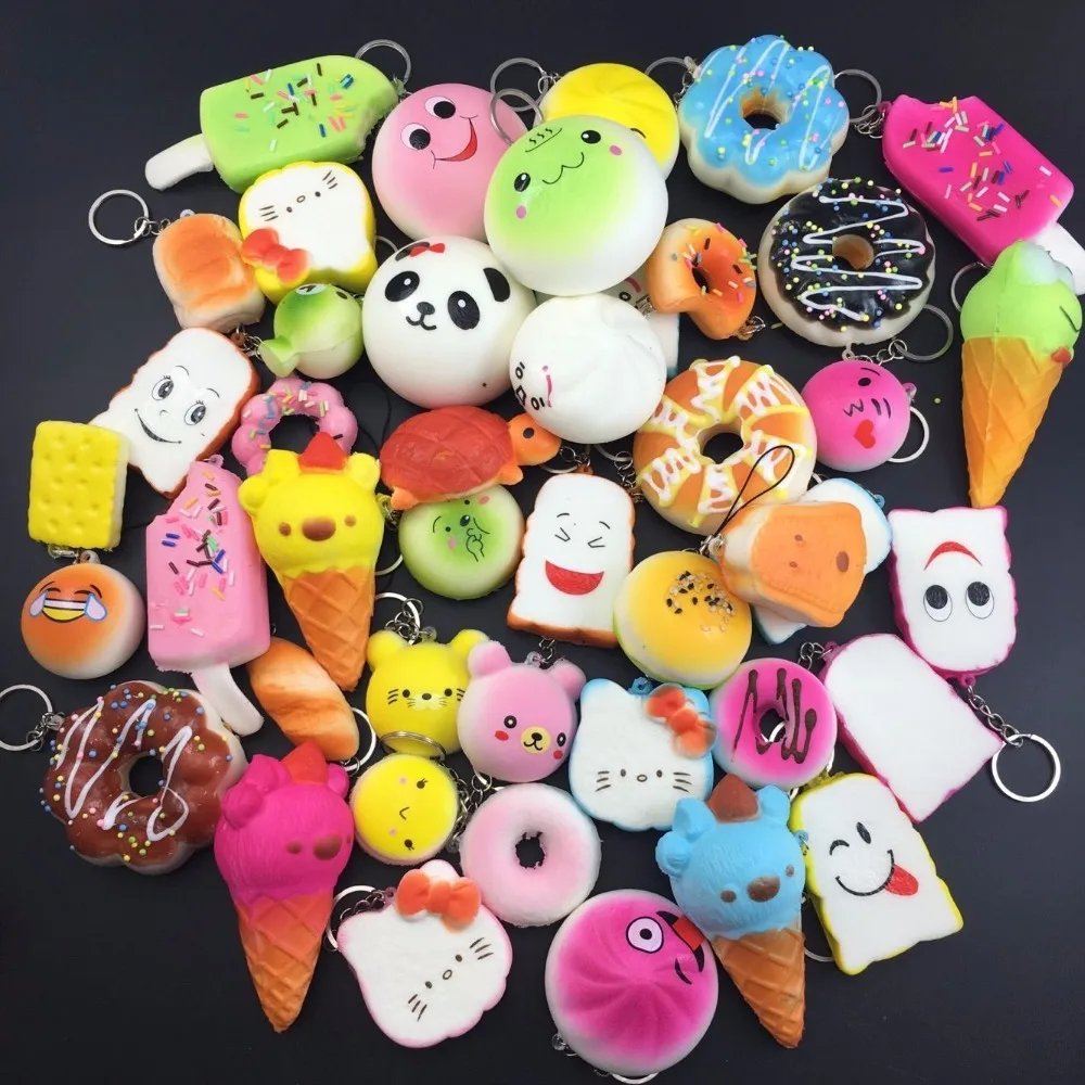 10pcs Random Squishy cat Panda Bread Ice Cream Slow Rising Cute Phone keychain Cake Buns Pendant Toy Kid Squeeze Scented Charms
10pcs Random Squishy cat Panda Bread Ice Cream Slow Rising Cute Phone keychain Cake Buns Pendant Toy Kid Squeeze Scented Charms