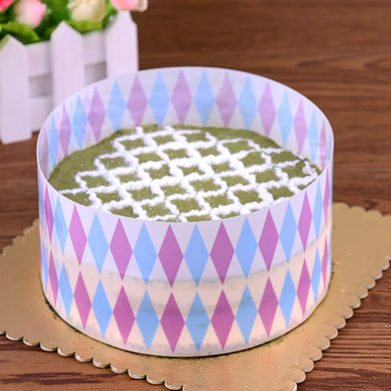 1 roll English/Diamond style cake collar kitchen acetate cake chocolate candy baking surround film lining ring mold
1 roll English/Diamond style cake collar kitchen acetate cake chocolate candy baking surround film lining ring mold