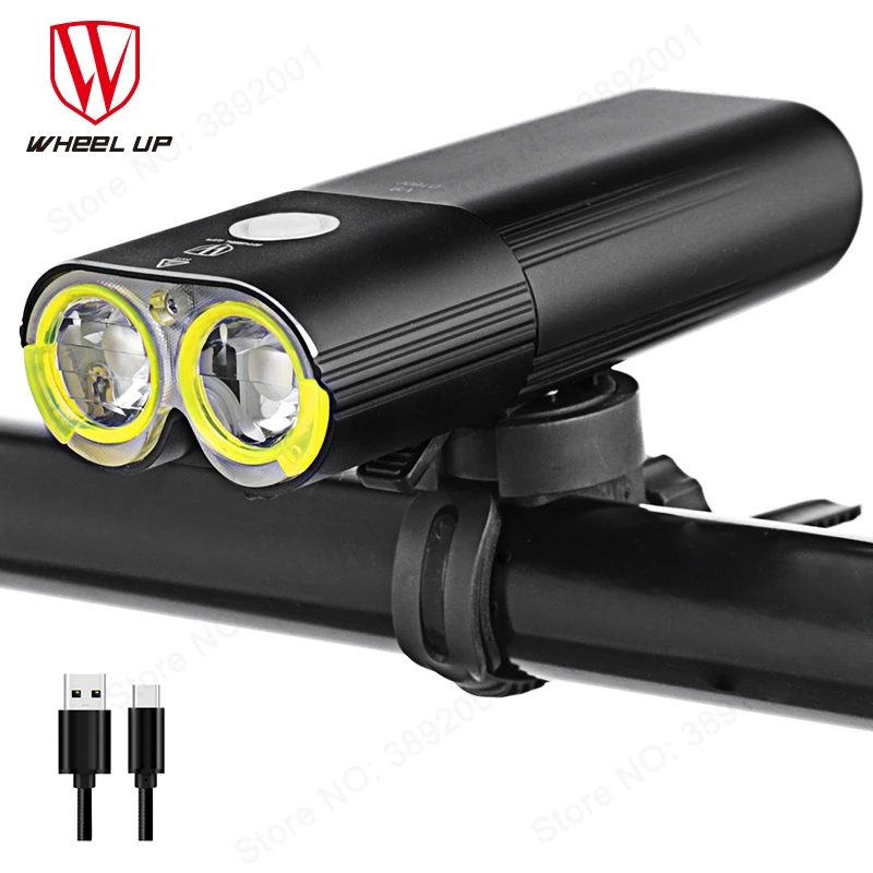 WHEEL UP Flashlight Rechargeable Cycling Riding Flashlight Bike Accessories Waterproof Bike Headlight MTB Bicycle Front Lamp
WHEEL UP Flashlight Rechargeable Cycling Riding Flashlight Bike Accessories Waterproof Bike Headlight MTB Bicycle Front Lamp