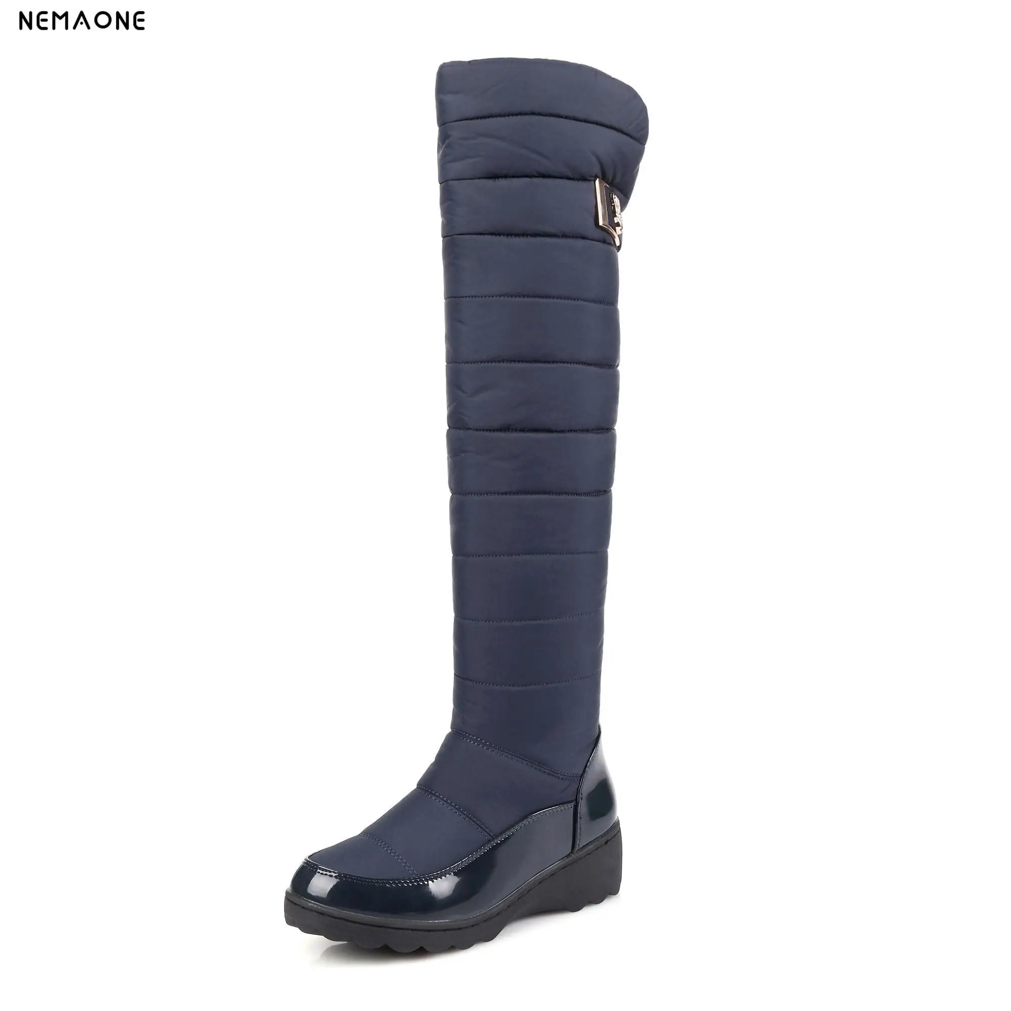 NEMAONE Plus size 34-44 Women Boots Winter Ladies Down Plush Snow Boots Fashion Wedge Low Heeled Knee High Warm Shoes For Woman
NEMAONE Plus size 34-44 Women Boots Winter Ladies Down Plush Snow Boots Fashion Wedge Low Heeled Knee High Warm Shoes For Woman