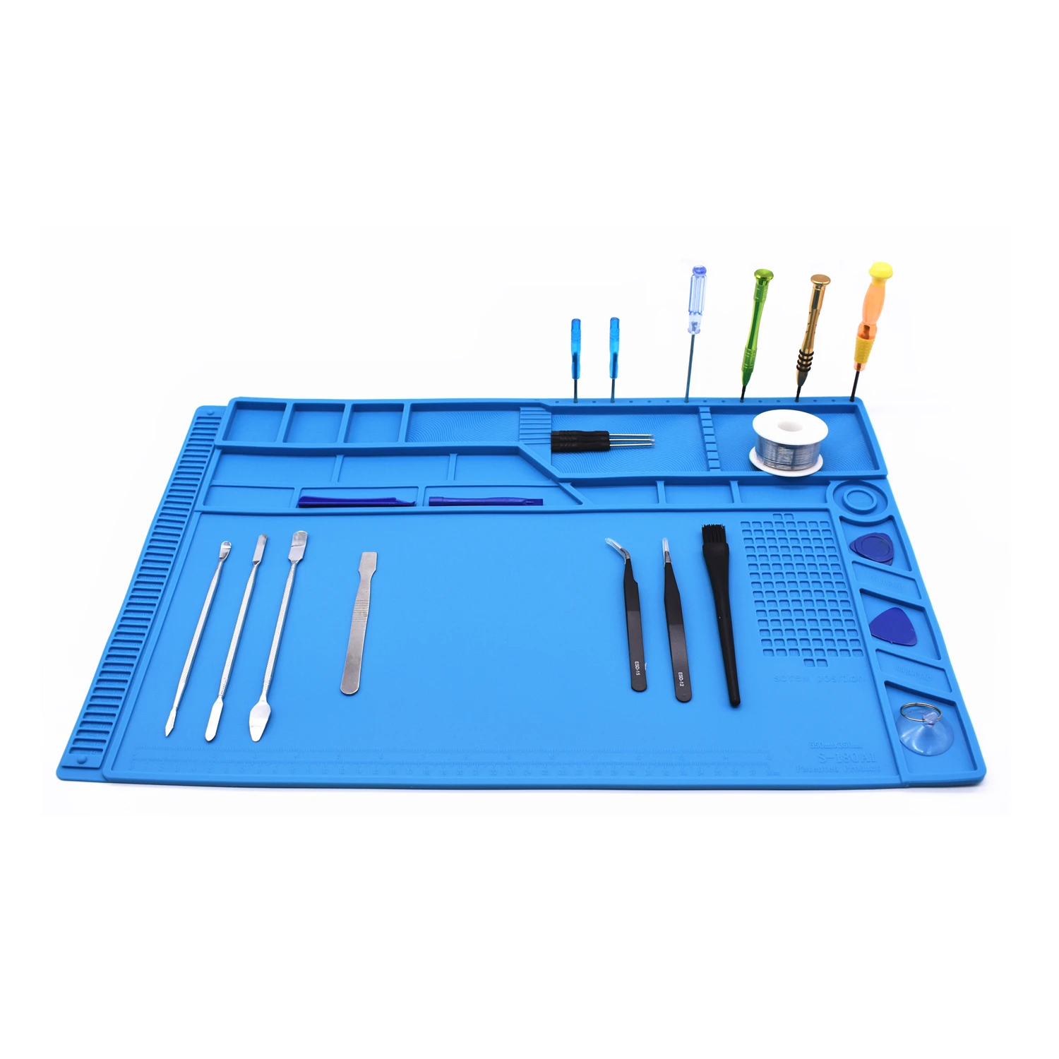 TXINLEI Anti-Static Heat Insulation Silicone Repair Work Mat for Soldering Iron and Computer Repair
TXINLEI Anti-Static Heat Insulation Silicone Repair Work Mat for Soldering Iron and Computer Repair