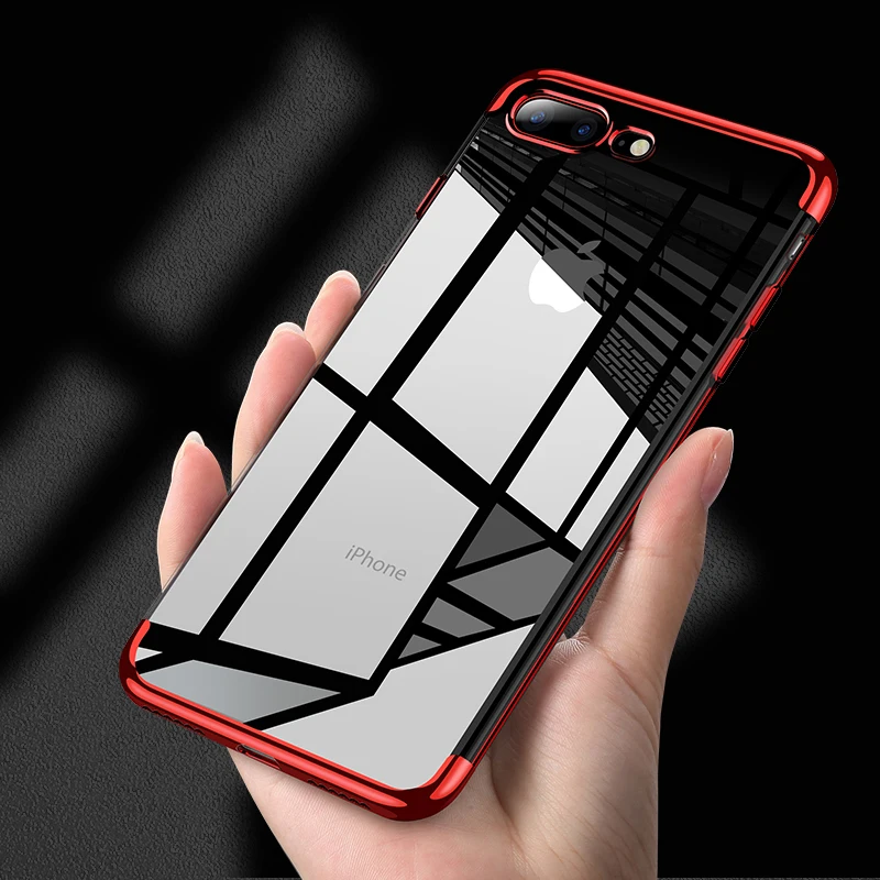 Case for iPhone 7 Case Cover Transparent Plating TPU Soft Silicone Back Cover For Apple iPhone7 8 Plus 7Plus Cases Phone Coque
Case for iPhone 7 Case Cover Transparent Plating TPU Soft Silicone Back Cover For Apple iPhone7 8 Plus 7Plus Cases Phone Coque