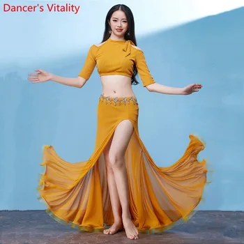 2019 Spring New Belly Dance Wear Women Sexy Practice Clothes Performance Costume Half Sleeve Top Fishtail Skirt 2pcs Set
2019 Spring New Belly Dance Wear Women Sexy Practice Clothes Performance Costume Half Sleeve Top Fishtail Skirt 2pcs Set