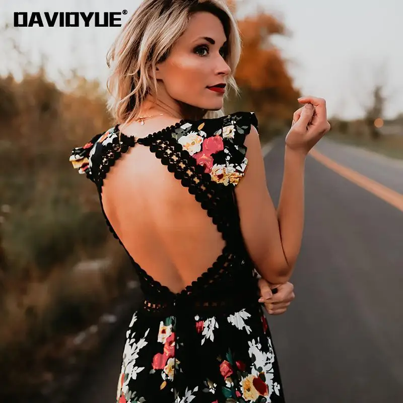 Vintage backless floral maxi dress women boho dress Summer v neck sleeveles long beach dress Casual white dress vestidos 2018
Vintage backless floral maxi dress women boho dress Summer v neck sleeveles long beach dress Casual white dress vestidos 2018