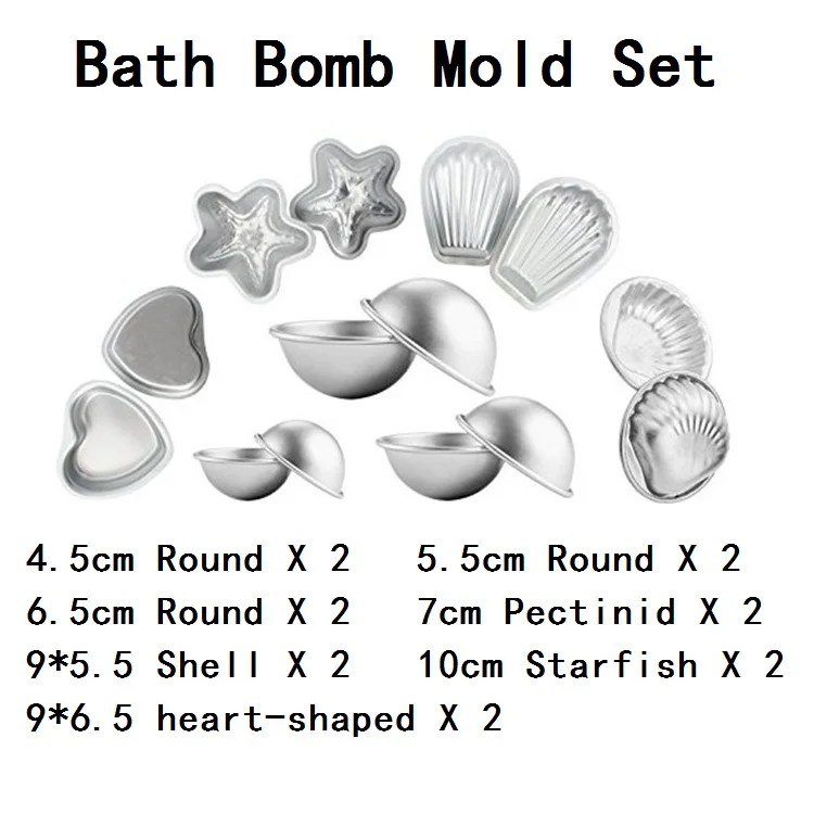 7 Pairs bath bomb mold bath bomb ball maker handmade bath explosion ball mould manual soap heart-shaped round Starfish M2042
7 Pairs bath bomb mold bath bomb ball maker handmade bath explosion ball mould manual soap heart-shaped round Starfish M2042