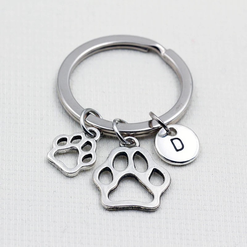 Small & Big Dog Paw Prints/Personalized Keychain Keyrings/English Alphabet A To Z Letters Pendant Key Chain/Fashion Jewelry
Small & Big Dog Paw Prints/Personalized Keychain Keyrings/English Alphabet A To Z Letters Pendant Key Chain/Fashion Jewelry