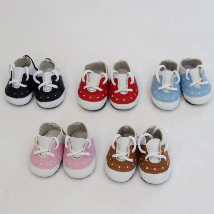 New 5*2.8CM PU Leather Mini Toy Shoes For EXO Dolls Fit For 14'' Russian Handmade Cloth Doll Accessories Girl Dolls Gift Toys
New 5*2.8CM PU Leather Mini Toy Shoes For EXO Dolls Fit For 14'' Russian Handmade Cloth Doll Accessories Girl Dolls Gift Toys